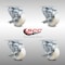 Service Caster 3 Inch SS Nylon Wheel Swivel Top Plate Caster Set with Brake SCC-SS20S314-NYS-TLB-4 - alternate 3